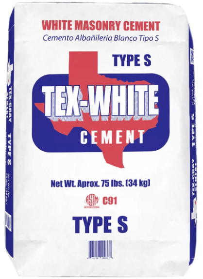 tex white cement type s